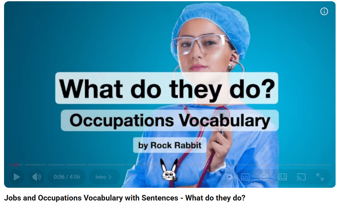 Jobs and Occupations Vocabulary / What do they do?